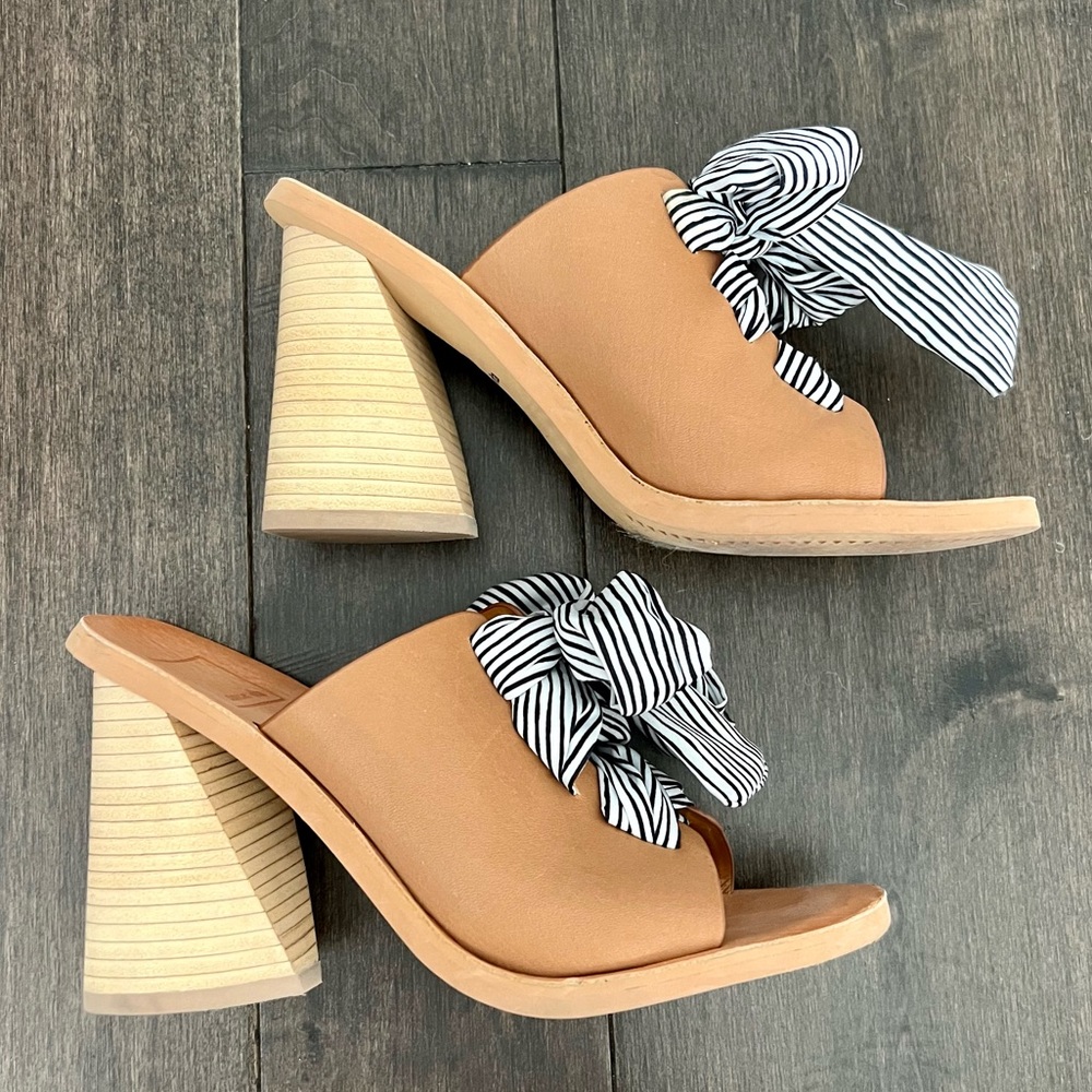 Dolce Vita Slip-On Heels with Bow Detail